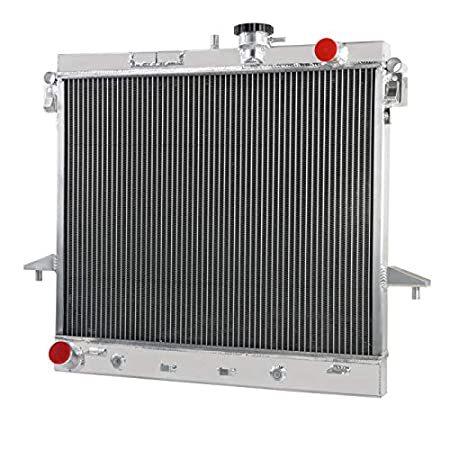 Primecooling 40MM 2 Row Core Aluminum Radiator for Hummer H3 H3T All Engine