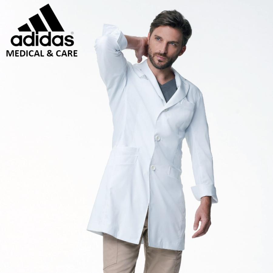 全日本送料無料 Adidas メンズドクターコート Sms0 動体裁断 アディダス 制菌 診察衣 白衣 ドクター 医者 Kazen 超激安 Www Muslimaidusa Org