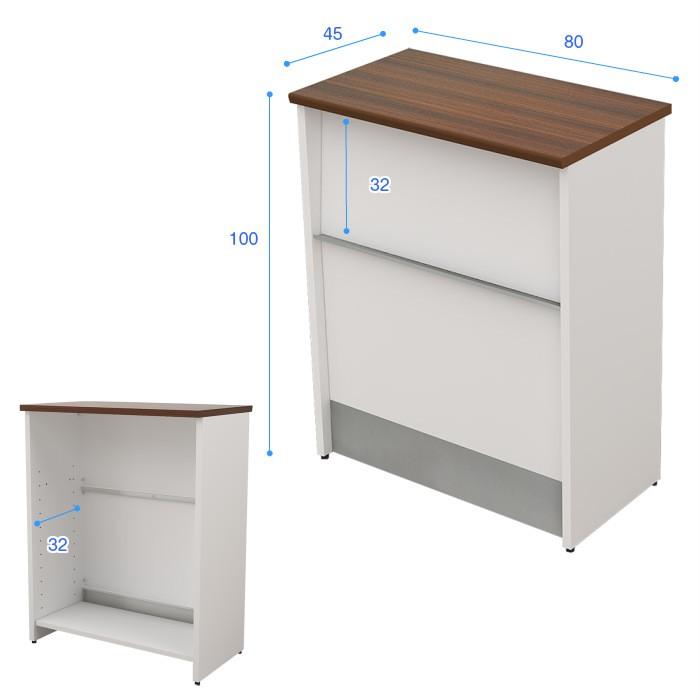 丈夫なスチール ハイカウンター 幅80 奥行45 高さ100 ブラウン木目天板 接客カウンター 受付カウンター お客様組立 Hcs 0845 Db Hcs 0845 Db オフィス侍 通販 Yahoo ショッピング