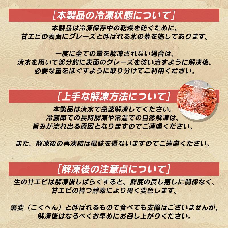 甘エビ 甘えび 子なし 小 刺身 500g 約40〜50尾 冷凍 越前甘エビ 福井県 ギフト 父の日｜o-select-fukui｜09