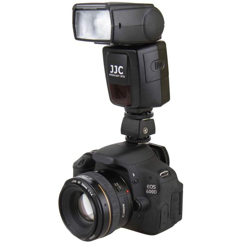 JJC 標準的なアクセサリーシューのアダプター カメラを接続してカメラから離れた別のフラッシュ, スタジオライト / ストロボまたは他のアク｜o-shop｜06
