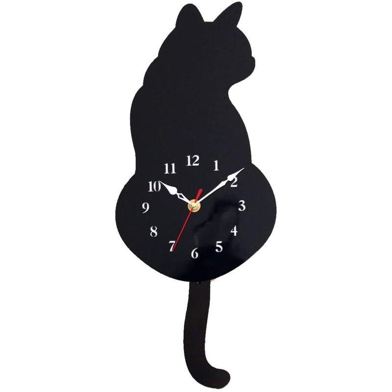 売れ筋ランキングも掲載中 時計 おしゃれ 振り子時計 ねこ しっぽが動く Goodsland 壁掛け Gd Hur かわいい 可愛い クロック 木製 猫 動物 掛け時計 壁掛け時計 Www We Job Com