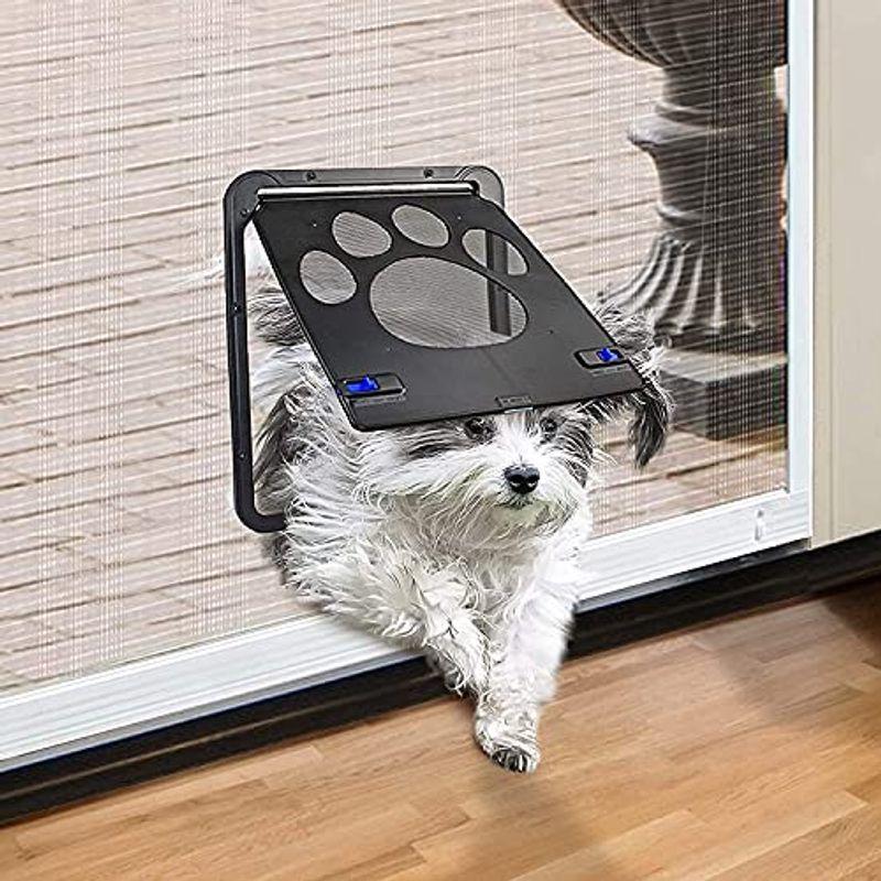 気質アップ Ycozy ペットドア網戸専用型超薄型 猫 犬出入り口 キャットドア 4ウェイロッキング 取り付け簡単 猫扉 大中小型猫 小型犬用 代引き手数料無料 Turningheadskennel Com