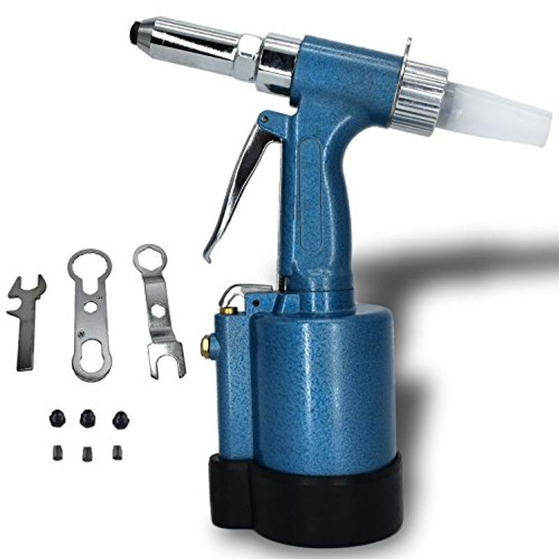 Plumriver エアーリベッター エアリベッター エアー工具 リベッター アルミリベット ステンレスリベット 切削工具 穴開け ブルー リベッター ナッター Barrancaspasodelrey Com