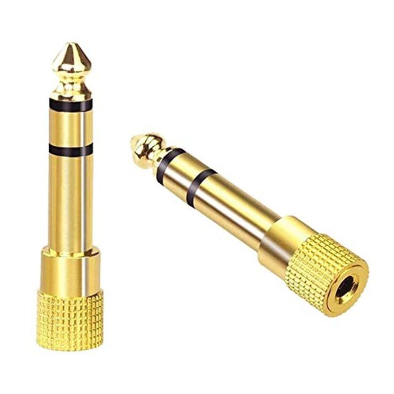 ステレオミニプラグ(メス)⇒ステレオ標準プラグ(オス) 変換アダプタ 金メッキ 3.5mm ⇒ 6.35mm アンプヘッドホン変換 (2個) :20220206202624-00112:Oshop - 通販 - ステレオミニプラグ(メス)⇒ステレオ標準プラグ(オス) 変換アダプタ 金メッキ 3.5mm ⇒ 6.35mm アンプヘッドホン変換 (2個) :20220206202624-00112:Oshop - 通販 -