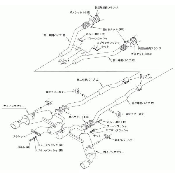 HKS（エッチケーエス） 【HKS】Super Turbo Muffler スカイライン RV37