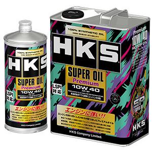 【HKS】スーパーオイルプレミアム（API/SP 規格品) 100%シンスティック 10W40 1L缶×6缶(合計6L)｜o-topa-tuefekuto