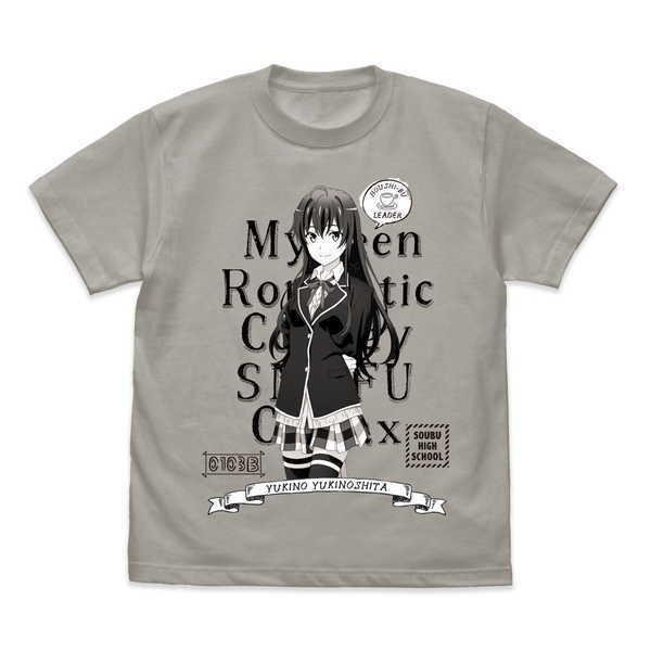 やはり俺の青春ラブコメはまちがっている。完 Tシャツ 雪乃 LIGHT GRAY-XL【予約 再販 7月上旬 発売予定】｜o-trap