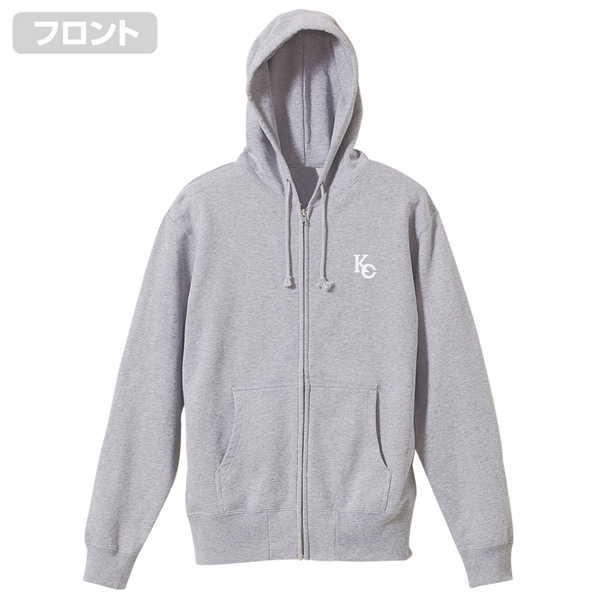 遊☆戯☆王 デュエルモンスターズ ジップパーカー 海馬コーポレーション KCロゴ MIX GRAY-M【予約 02/下 発売予定】｜o-trap｜02