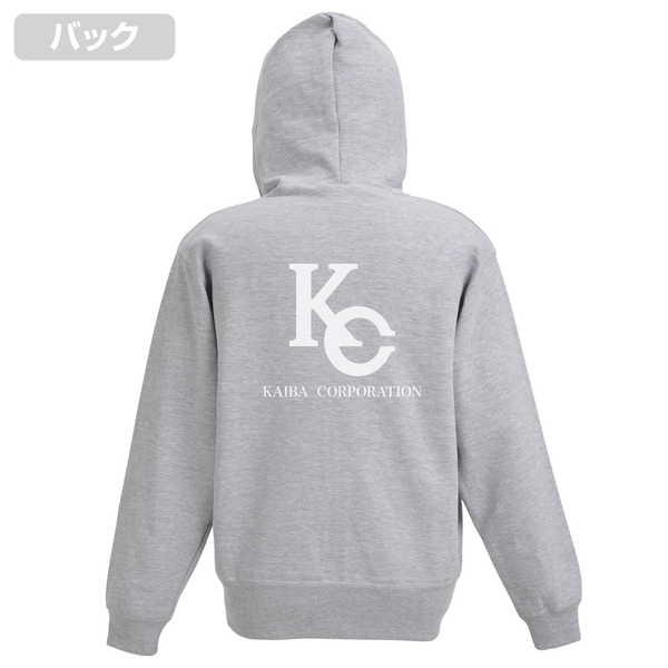 遊☆戯☆王 デュエルモンスターズ ジップパーカー 海馬コーポレーション KCロゴ MIX GRAY-M【予約 02/下 発売予定】｜o-trap｜03