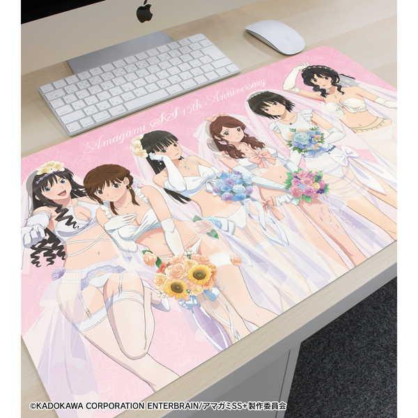 アマガミSS＋plus マルチデスクマット 描き下ろし 集合 ウェディング
