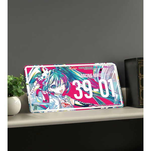 初音ミク GTプロジェクト Ani-Art ナンバープレート風アルミプレート