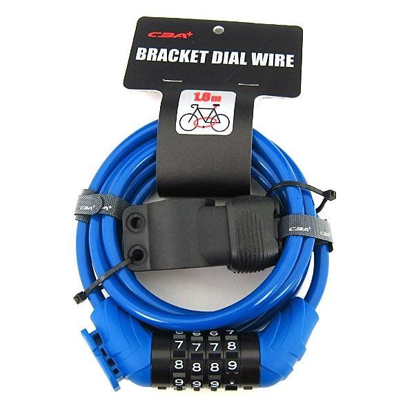 あさひ（asahi） アサヒ ブラケットダイヤルワイヤー錠 8x1800mm 暗証