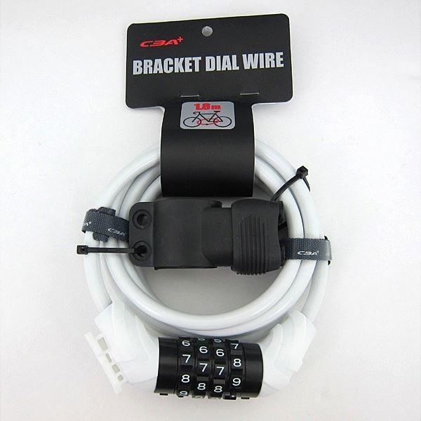 あさひ（asahi） アサヒ ブラケットダイヤルワイヤー錠 8x1800mm 暗証