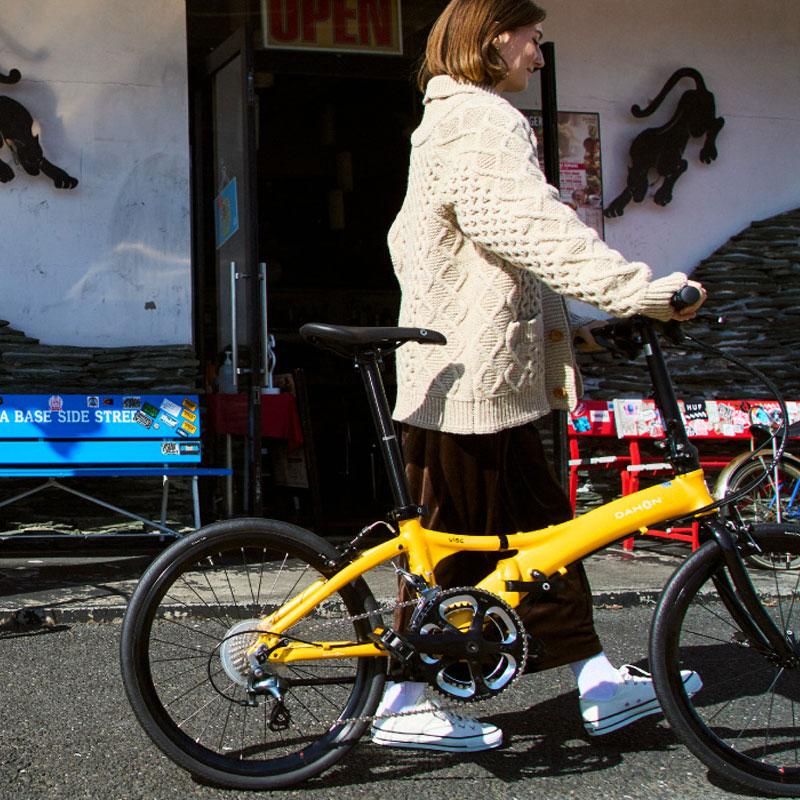 送料込み】DAHON HORIZE イエロー（20インチ折りたたみ）