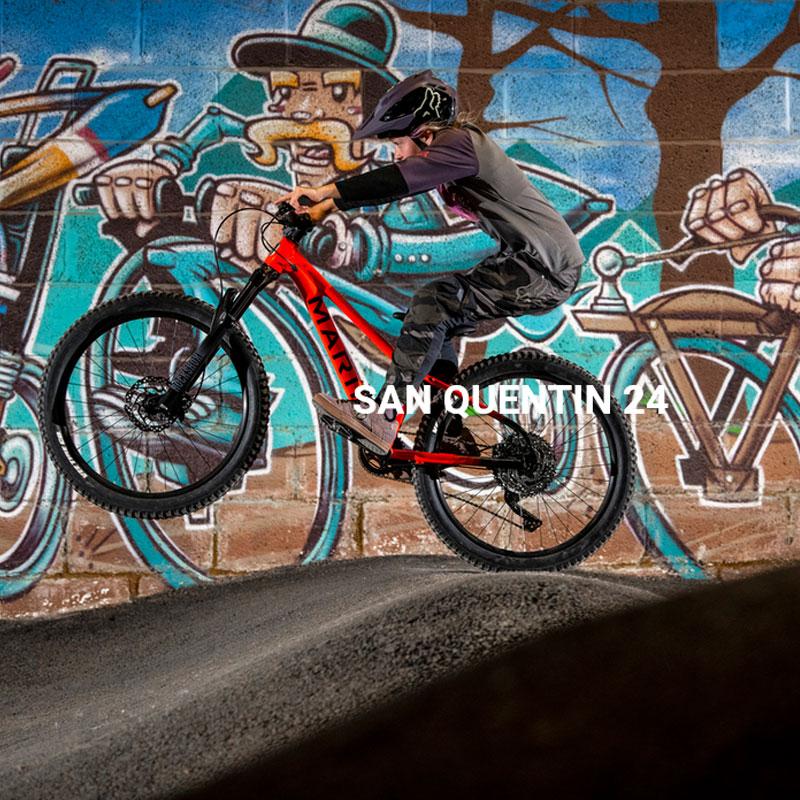 期間セール ！ MARIN マリン 2023年モデル SAN QUENTIN 24 サンクエンティン 24インチ ジュニアMTB 子供用自転車 【IQY2011323503】(72201円)