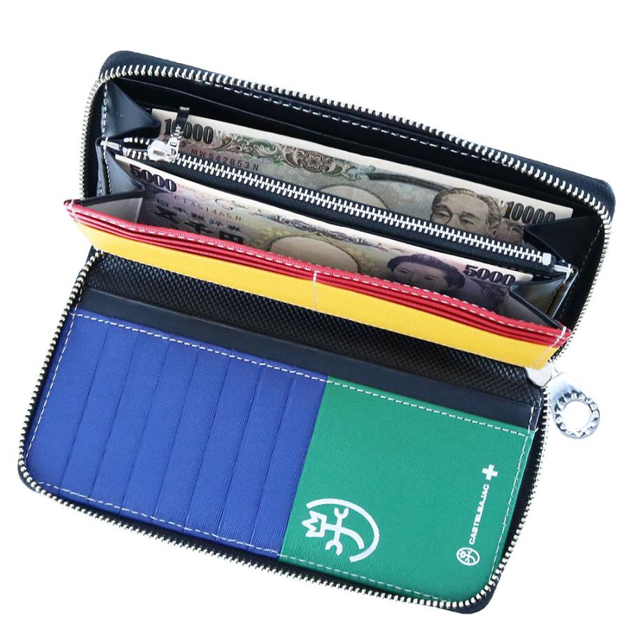 新品 CASTELBAJAC 長財布 トルク ラウンドファスナー ブラック CASTELBAJAC（カステルバジャック） 最大P+16% ラウンドファスナー長