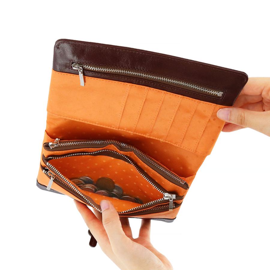 フレームワーク 財布 長財布 レディース財布 小銭入れあり 本革 女性用 主婦 カード 大容量 通帳ケース 収納 FRAME WORK 別注 ルージュ 42080 レディース | FRAMeWORK | 21