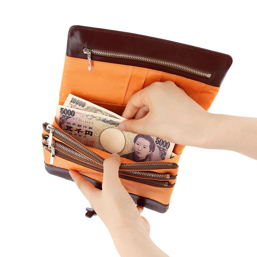 フレームワーク 財布 長財布 レディース財布 小銭入れあり 本革 女性用 主婦 カード 大容量 通帳ケース 収納 FRAME WORK 別注 ルージュ 42080 レディース | FRAMeWORK | 18