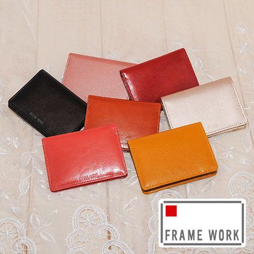 最大P+16% フレームワーク FRAME WORK パスケース 定期入れ グロス 42021(42010) 人気 レディース プレゼント ギフト 誕生日 牛革 レザー おしゃれ かわいい | FRAMeWORK