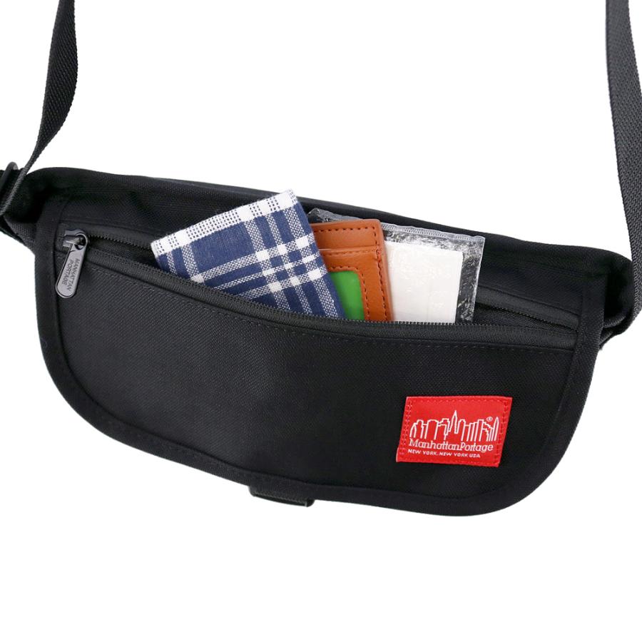ノベルティ付き マンハッタンポーテージ Manhattan Portage MP1603FZP ナイロンメッセンジャーバッグフラップジッパーポケット_9