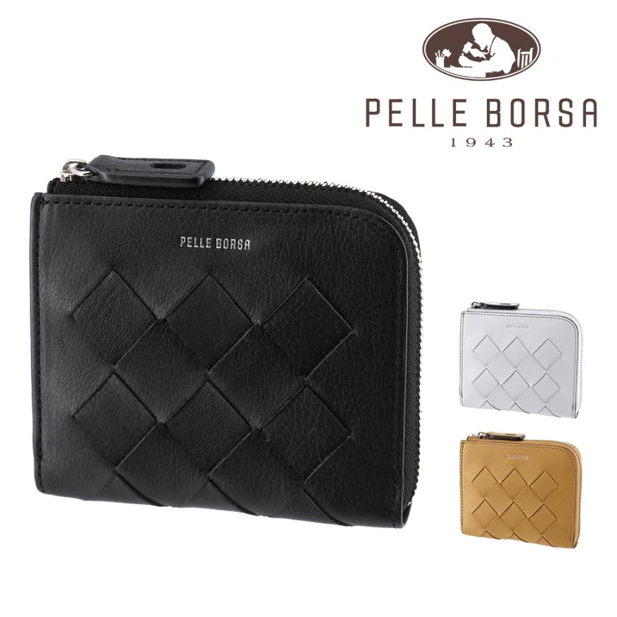 PELLE BORSA（ペレボルサ） 財布 二つ折り財布 折財布 薄マチ 本革