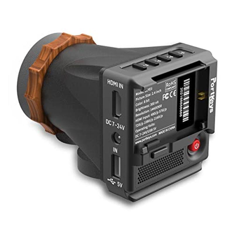 Portkeys カメラアクセサリー Leye ファインダー アイカップ Ii 電子ビューファインダー Evf 2 4インチlcd