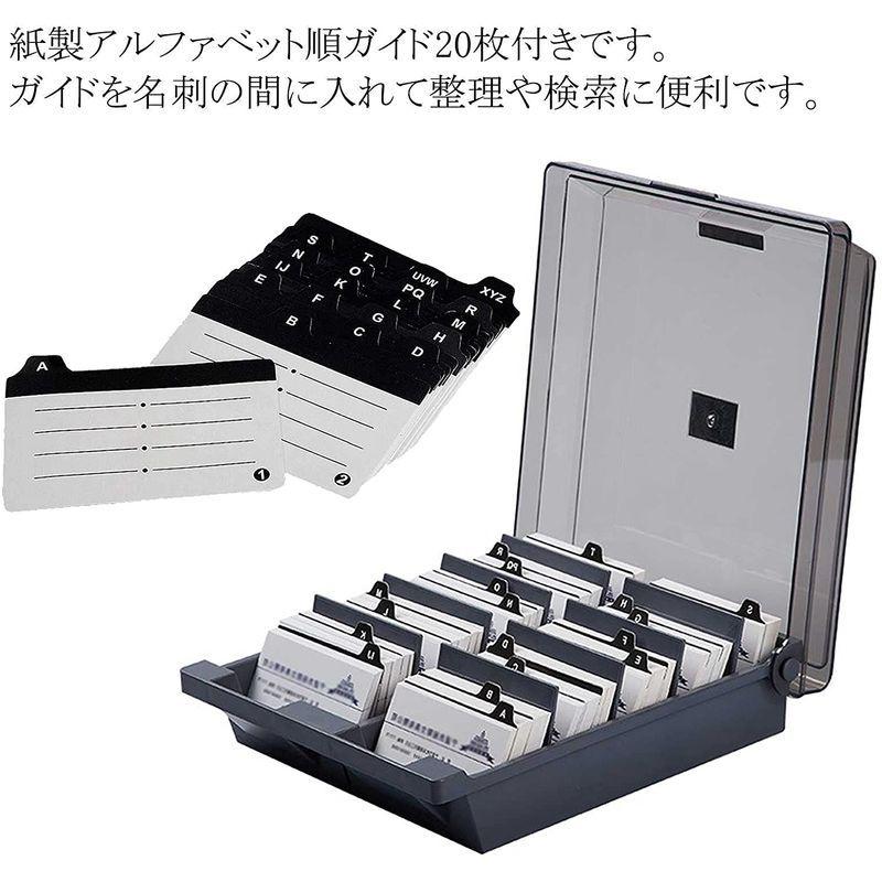 名刺整理箱 収容枚数約1000枚 ネームカードボックス ポケモンカード収納ケース 名刺整理器 名刺入れ 卓上 大量の名刺を素早く収納できる名 オーツーselect 通販 Yahoo ショッピング