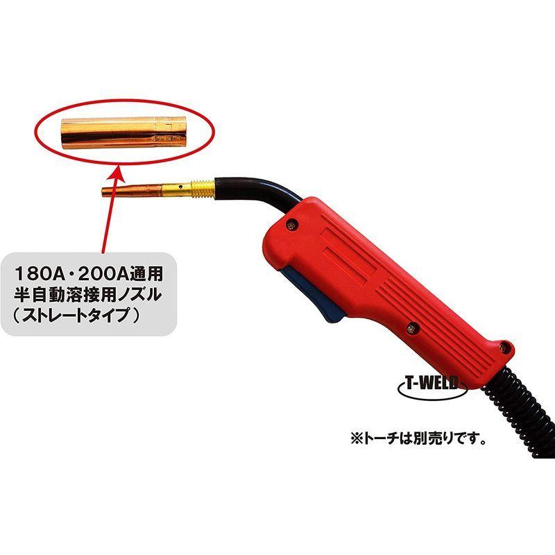 安全 TOAN ダイヘン 半自動溶接トーチ350A用 フレキシブル式 トーチ