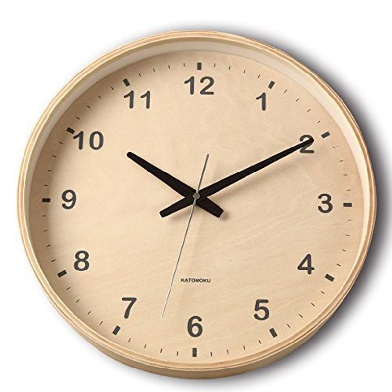 KATOMOKU plywood clock ナチュラル スイープ（連続秒針） km-34L φ304mm (クォーツ時計) ZS4UJq2kIr,  インテリア時計 - www.aisom.org