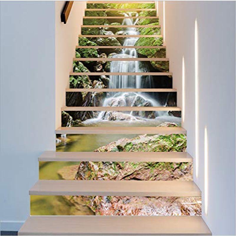 Flfk 3d サンシャイン滝階段ステッカーウォーターフォール 階段の装飾用ステッカー おしゃれ 39 3 X7 08 X13枚 オーツーselect 通販 Yahoo ショッピング