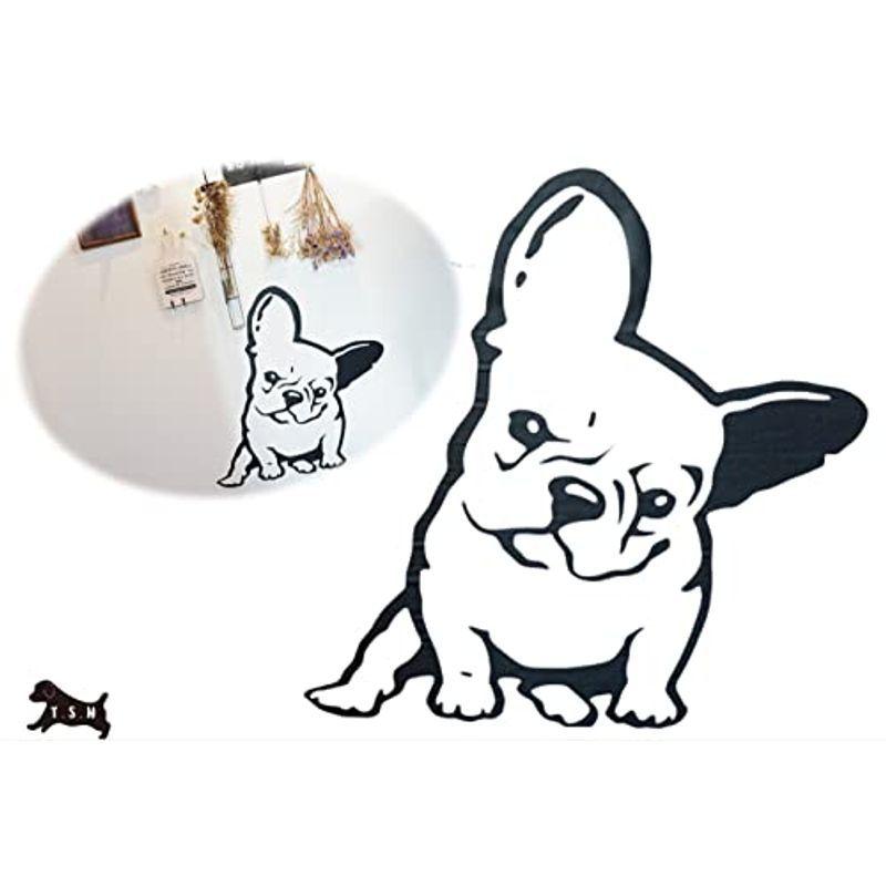 T S H ウォールステッカー 55 X 60cm フレンチブルドッグ子犬 デカール 大きい 大判 壁 カッティングシール 壁紙 装飾 イン オーツーselect 通販 Yahoo ショッピング