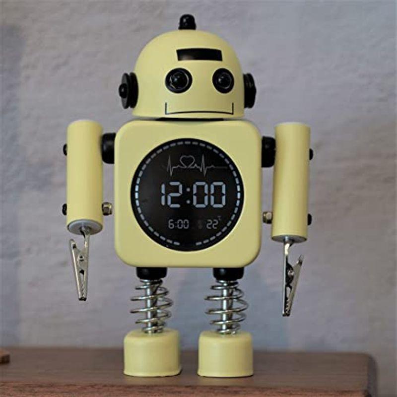 子供 目覚まし時計 ロボット 置き時計 おもしろ時計 ユニーク かわいい 静音 寝室 こども プレゼント 温度計付き アラーム卓上時計 金属 オーツーselect 通販 Yahoo ショッピング