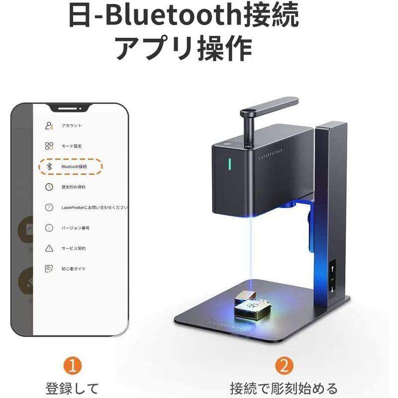 レーザー彫刻機,LaserPecker2 60W小型レーザー刻印機 0.05mm