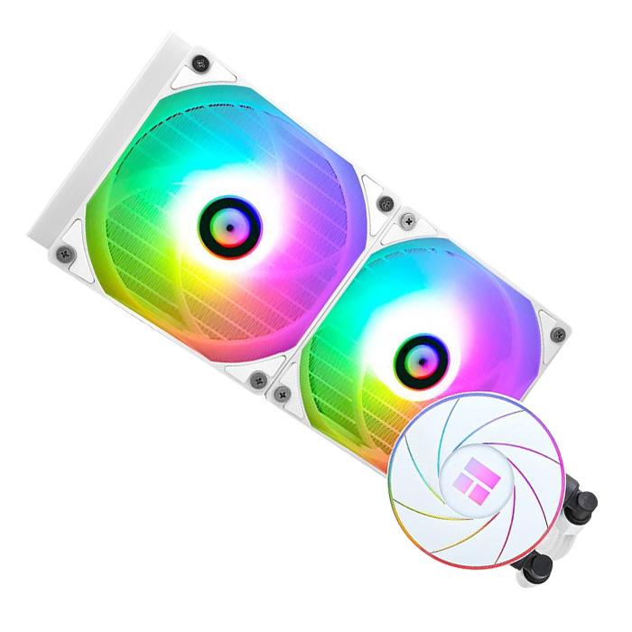 新品 CPUクーラー CPU冷却ファン 白 簡易水冷 240mm LEDライト 新品 CPUクーラー CPU冷却ファン 白 簡易水冷 240mm LEDライト