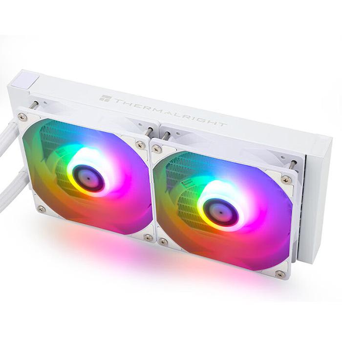 キャンプ用品に参入 新品 CPUクーラー CPU冷却ファン 白 簡易水冷 240mm LEDライト RGB 光る 静音 水冷ファン ARGBファン ゲーミングパソコン用 Thermalright Aqua Elite 360