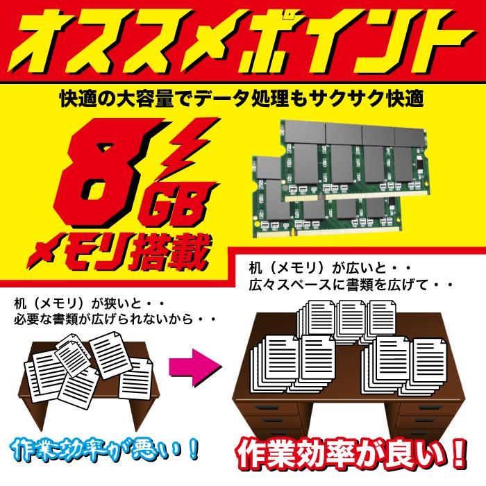 中古 デスクトップパソコン Windows11 MicrosoftOffice 新品SSD480GB 第4世代Corei5 22型液晶 USB3.0 DVD HP DELL 富士通 等 アウトレット｜oa-plaza｜03