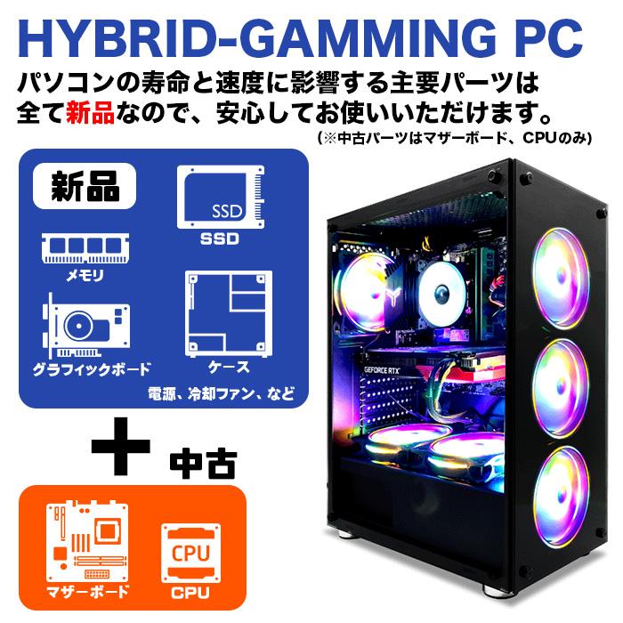 ゲーミングPC 煌 Ver.R GBKR-1650-i5 デスクトップパソコン GeForce GTX1650 第6世代 Corei5 MicrosoftOffice Windows10 SSD512GB メモリ16GB 中古｜oa-plaza｜03