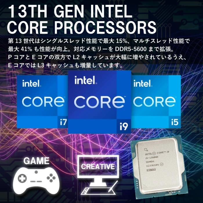 ゲーミングPC 新品 GBK ブラック GeForce GT1030 第13世代 Corei5 Microsoft Office Windows10 SSD500GB メモリ16GB デスクトップパソコン PASOUL 1年保証｜oa-plaza｜10