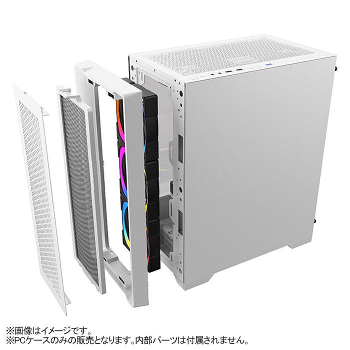 新品 ゲーミング PCケース ミドルタワーケース ホワイト メッシュ 強化ガラス LED付き M-ATX/lTX対応 磁気吸引式防塵ネット USB3.0 デスクトップパソコンケース｜oa-plaza｜05