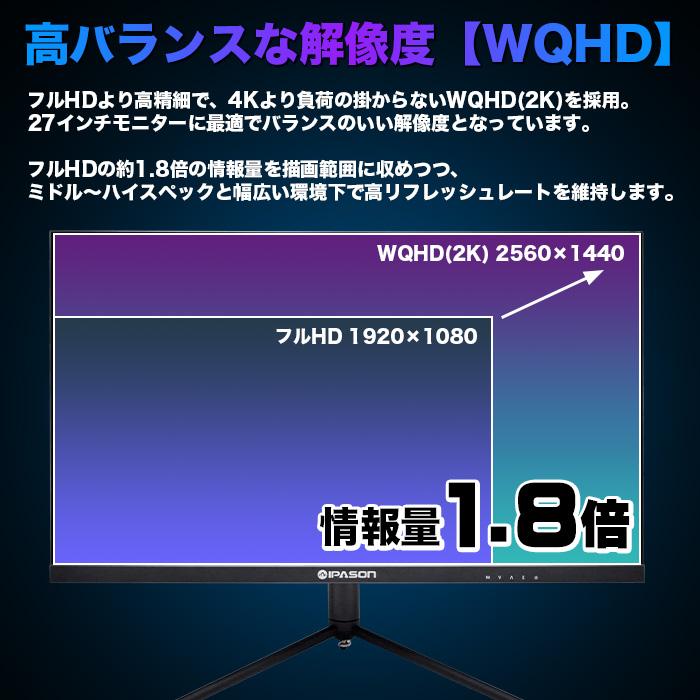 S*w様 WQHD 165Hz 27インチ ゲーミングモニター Amazon.co.jp: JAPANNEXT 27インチ ゲーミングモニター 165Hz
