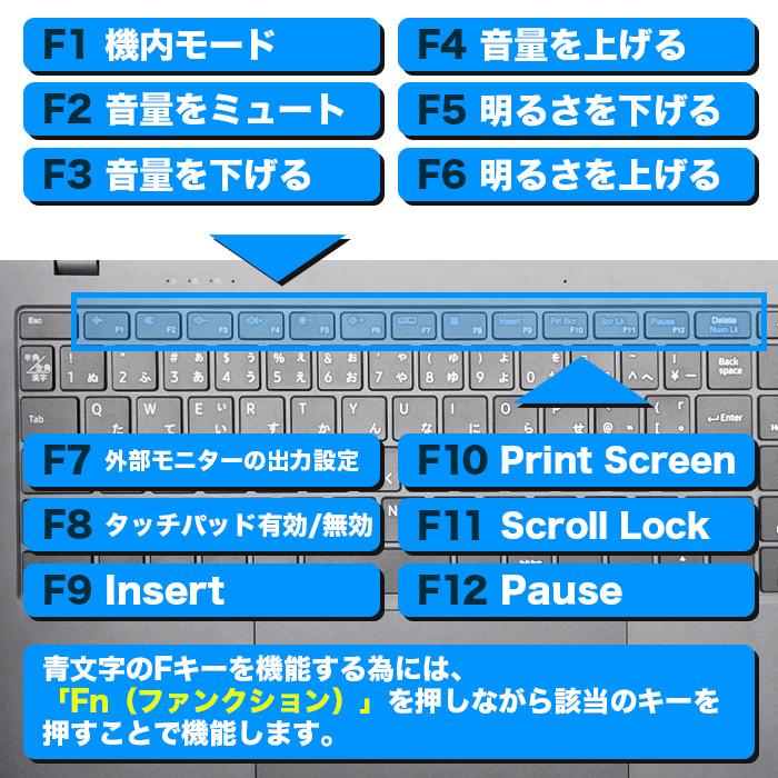 ノートパソコン 新品パソコン 第13世代CPU Intel N95 テンキー 15型 日本語配列 メモリ12GB NVMe SSD500GB Windows11 Microsoft Office 搭載 安い オフィス付き｜oa-plaza｜07