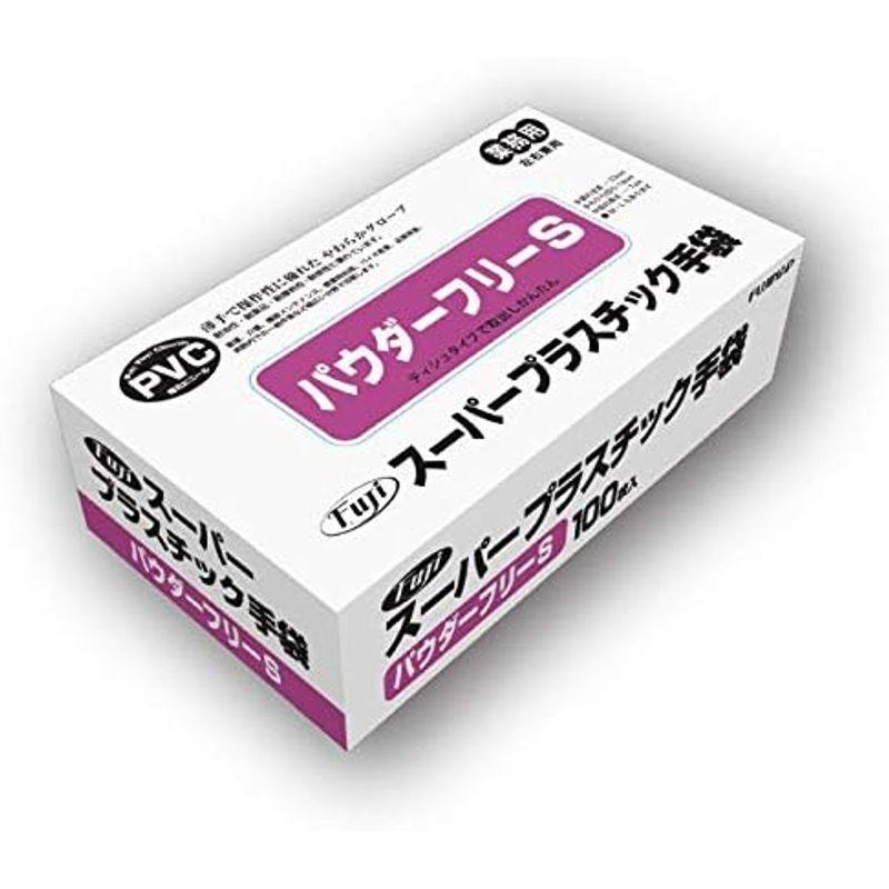 フジナップ　フジ　スーパープラスチック手袋　S　100枚×30箱