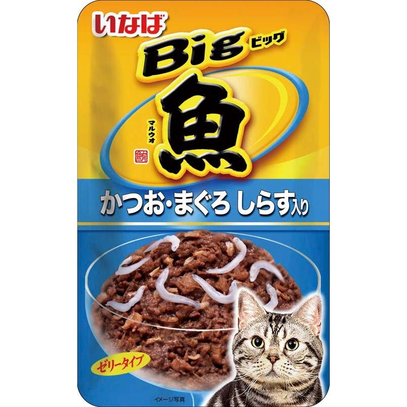 いなばペットフード 猫用 キャットフード Bigマルウオパウチ かつお・まぐろ しらす入り80g 数量限定 セール  :4901133619823:わーるどぽけっと - 通販 - Yahoo!ショッピング