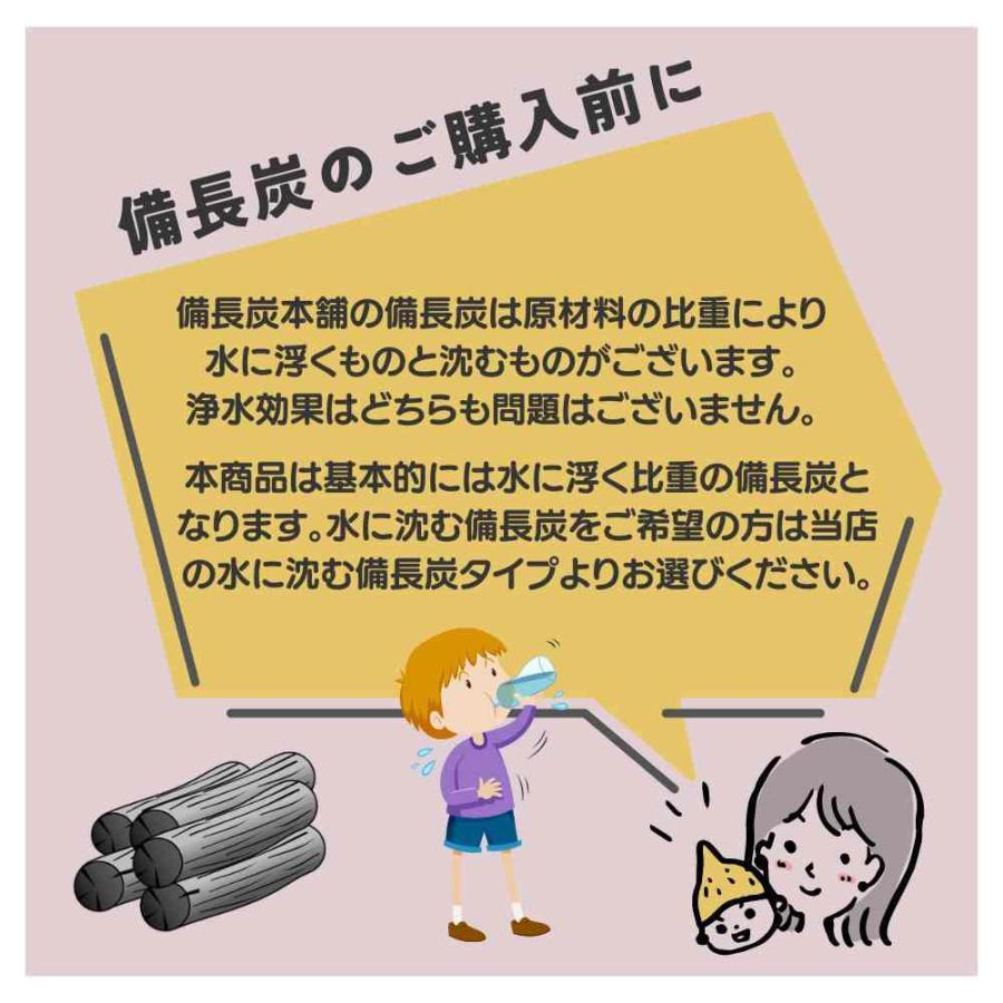備長炭 浄水 ペットボトルに入る 備長炭 Mサイズ 15-17cm 10本セット 炭 炊飯 すみ 水 消臭 ミネラルウォーター 脱臭 玄関 風水 浄化 インテリア 除湿 調湿