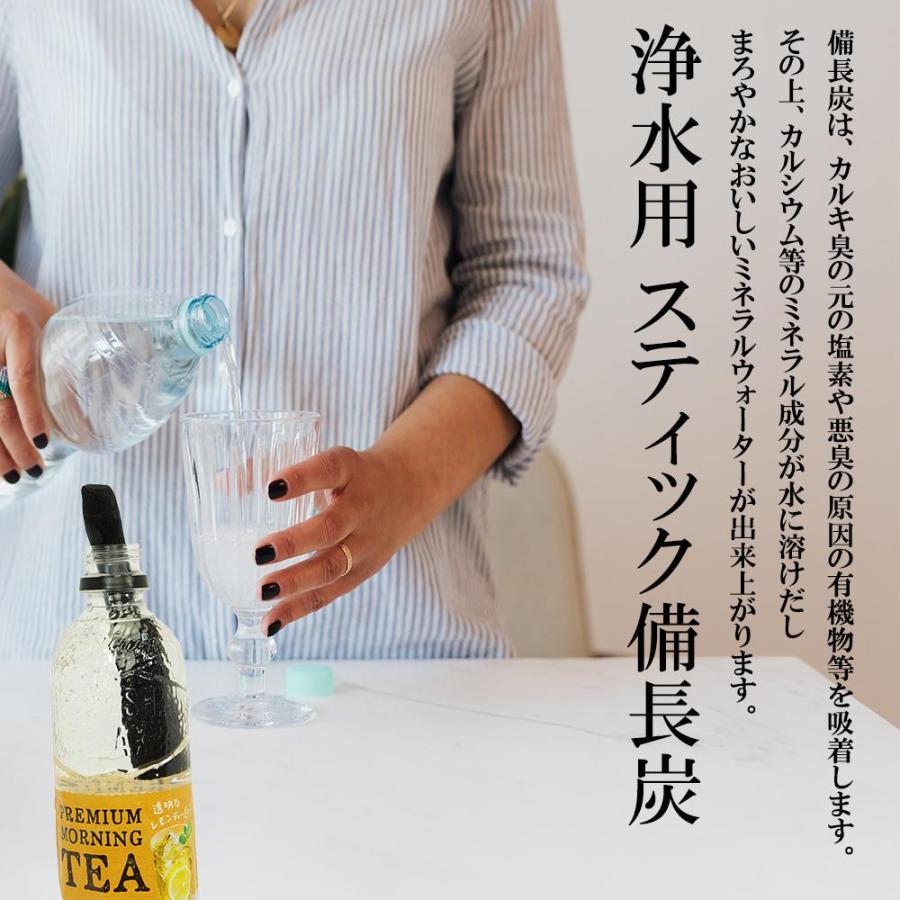 備長炭 浄水 ペットボトルに入る 備長炭 Mサイズ 15-17cm 10本セット 炭 炊飯 すみ 水 消臭 ミネラルウォーター 脱臭 玄関 風水 浄化 インテリア 除湿 調湿