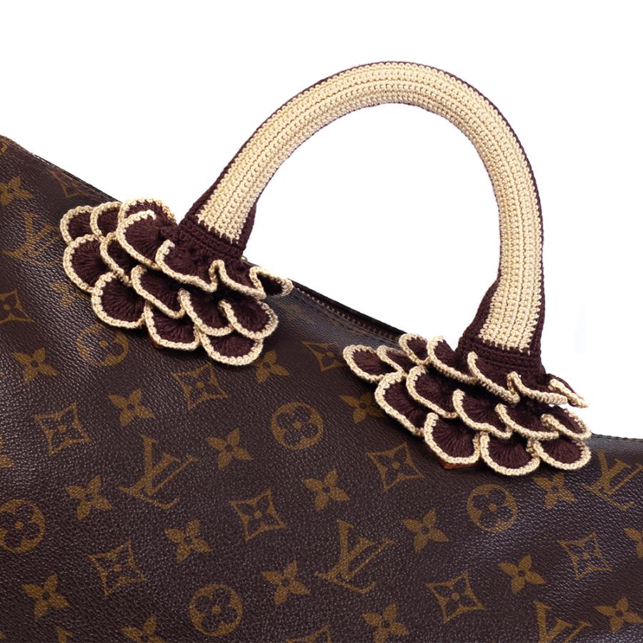 ルイヴィトン スピーディーに最適 持ち手カバー ハンドルカバー バッグ レディース ハンドバッグ トートバッグ ファスナー仕様 2枚1組 LVS8 LVS | ブランド登録なし | 02