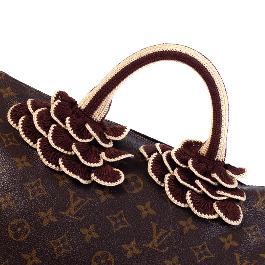 ルイヴィトン スピーディーに最適 持ち手カバー ハンドルカバー バッグ レディース ハンドバッグ トートバッグ ファスナー仕様 2枚1組 LVS9 LVS | ブランド登録なし | 02