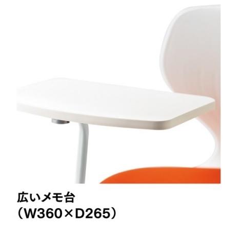 テーブル付き椅子 メモ台付きチェア MC-424TW（キャスター付きタイプ）｜oaks-net｜03