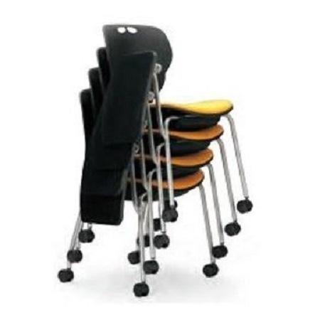 テーブル付き椅子 メモ台付きチェア MC-424TB（キャスター付きタイプ） 